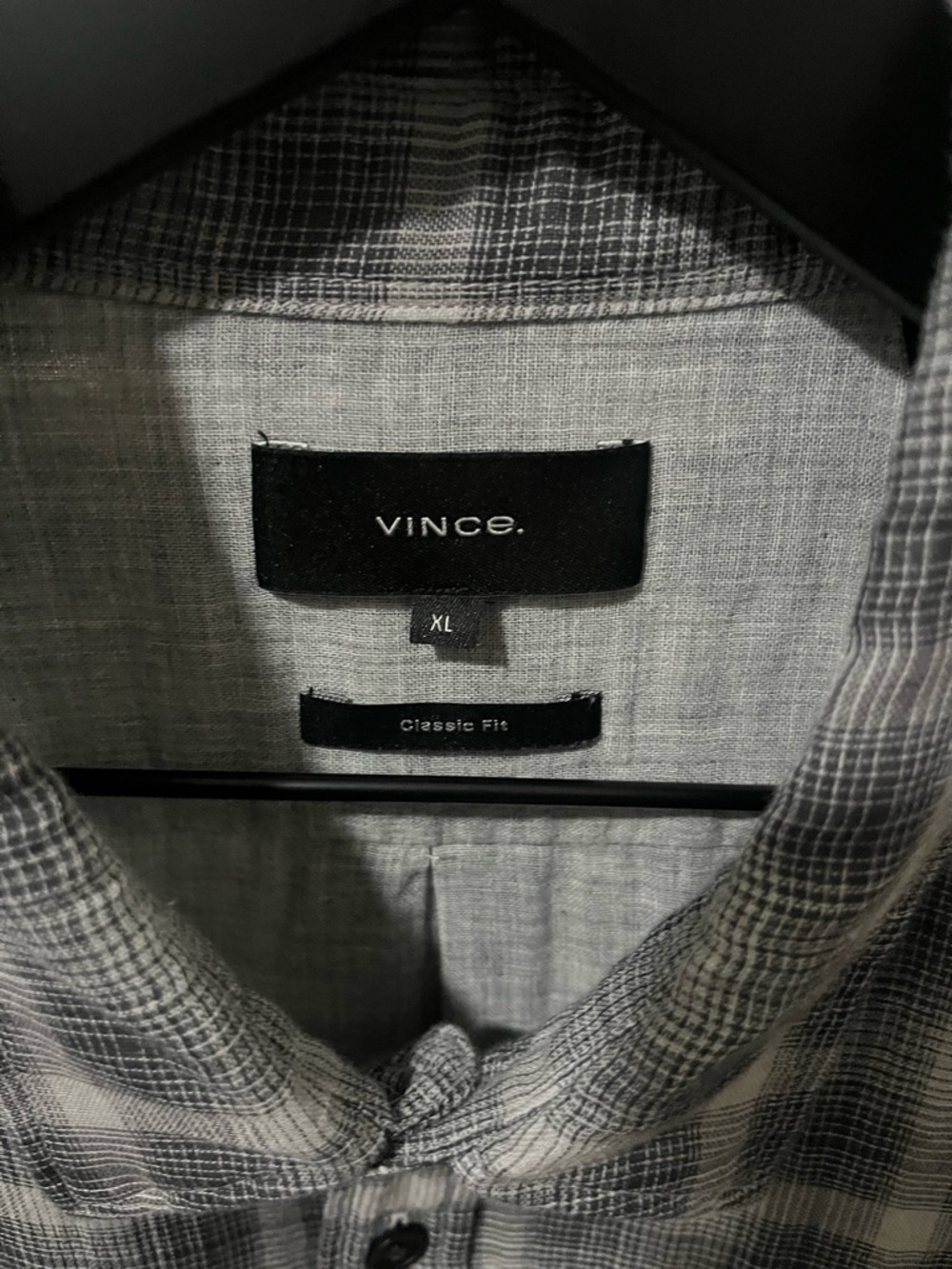 Vince Gray Plaid Long-Sleeve Button-Down Shirt - Picture 2 of 6